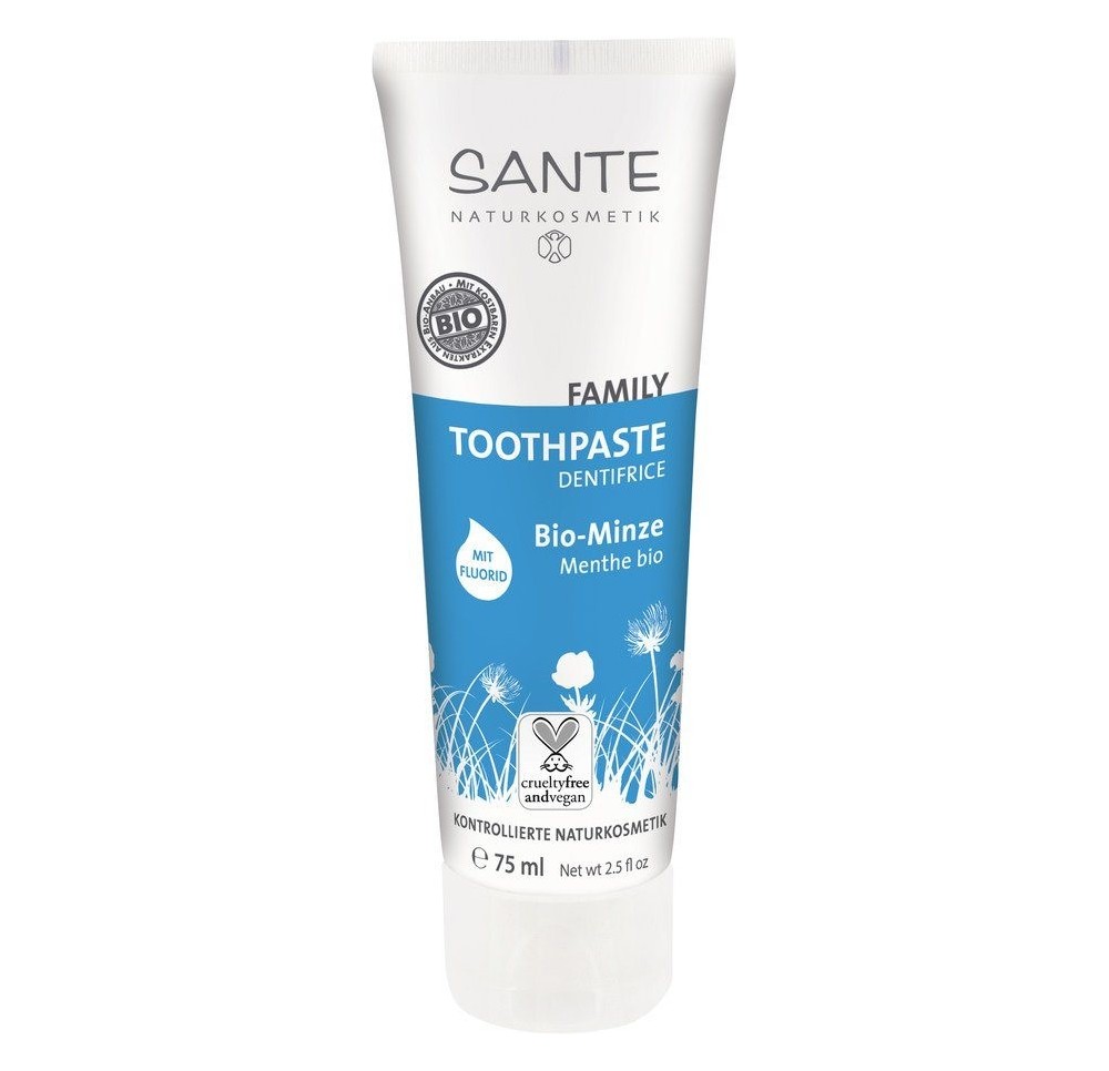 SANTE Family dentifrice menthe bio fluorure 75 ml