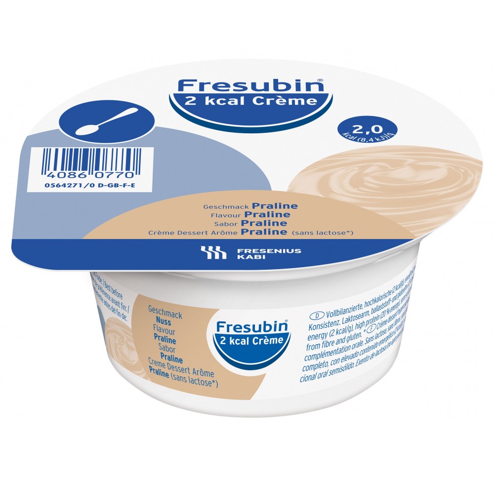 FRESUBIN 2 kcal Crème Noix/Praliné 4 x 125 g