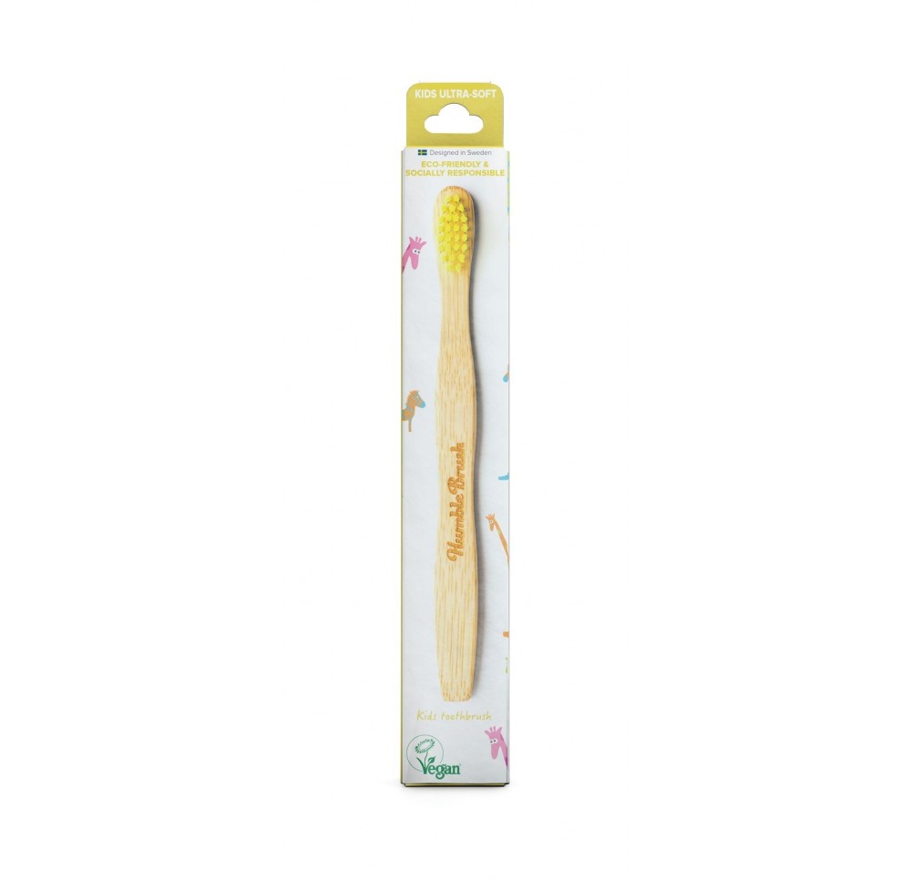 HUMBLE BRUSH Brosse à dents enfant jaune