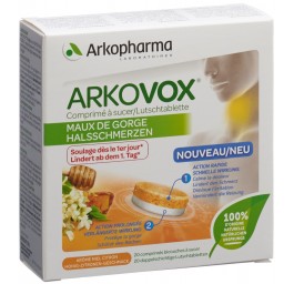 ARKOVOX cpr sucer bicouches miel-citron 20 pce