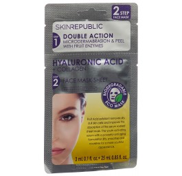 SKIN REPUBLIC 2 Step Hyalur Acid+Collag Mask 25 ml