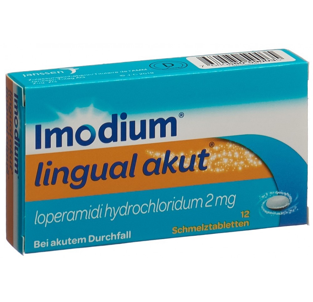 IMODIUM lingual aiguë cpr orodisp 2 mg 12 pce