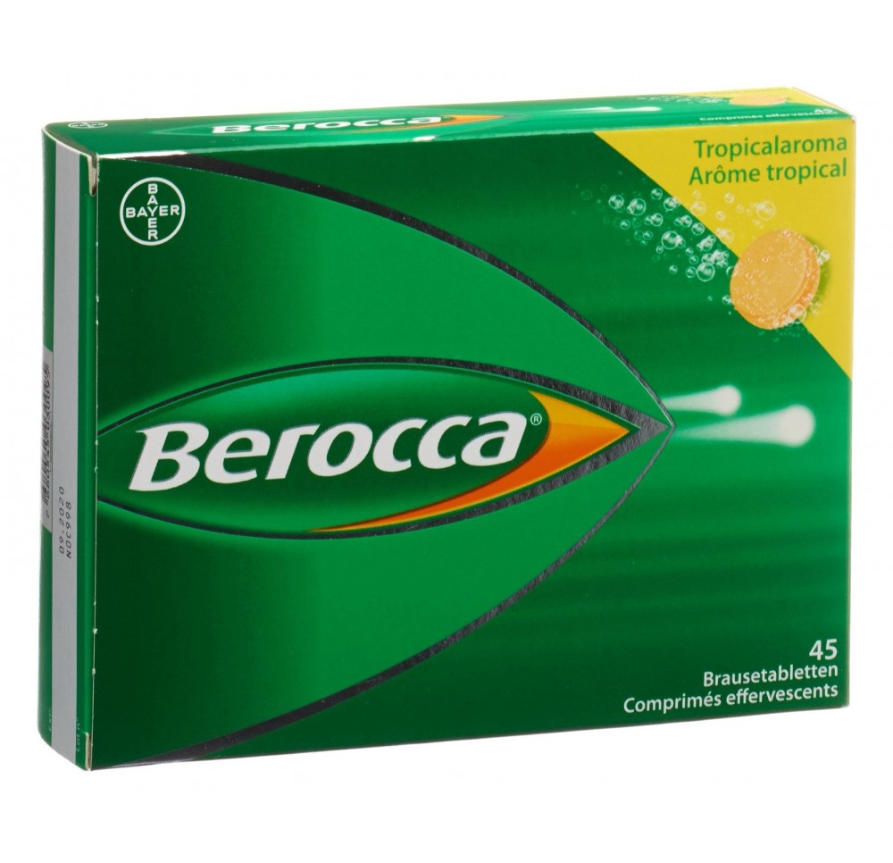 BEROCCA cpr eff arôme tropical 45 pce