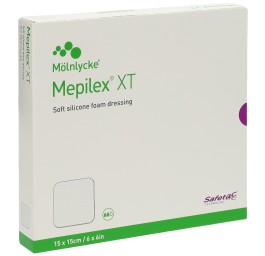 MEPILEX Safetac XT 15x15cm stérile 5 pce