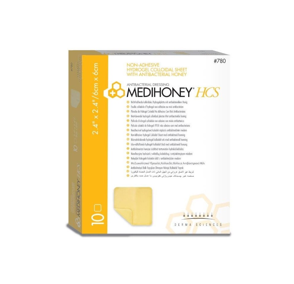 MEDIHONEY Antibacterial HCS 6x6cm 10 pce