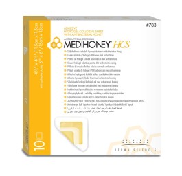 MEDIHONEY Antibacterial HCS 11x11cm Adhes 10 pce