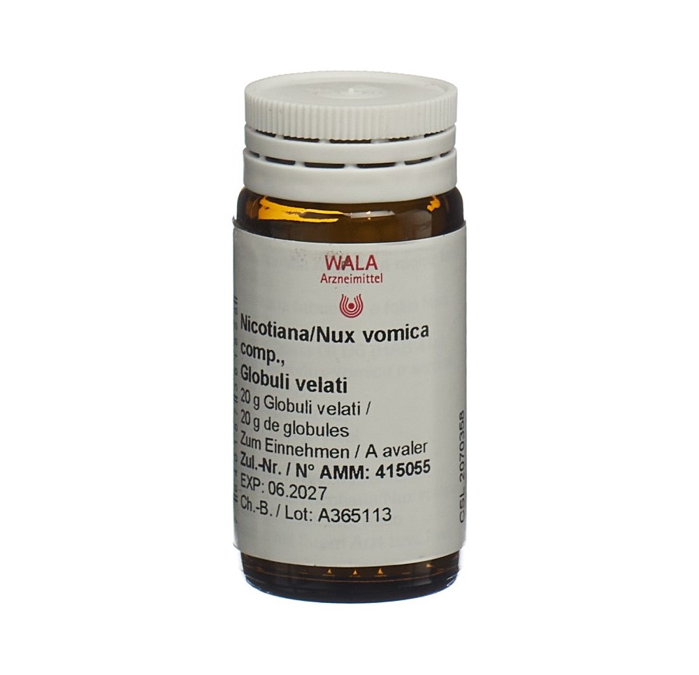 WALA nicotiana/Nux vomica comp glob 20 g WALA nicotiana/Nux vomica comp glob 20 g