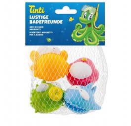 TINTI Amis du bain amusants set à 4 pce all/fr/it