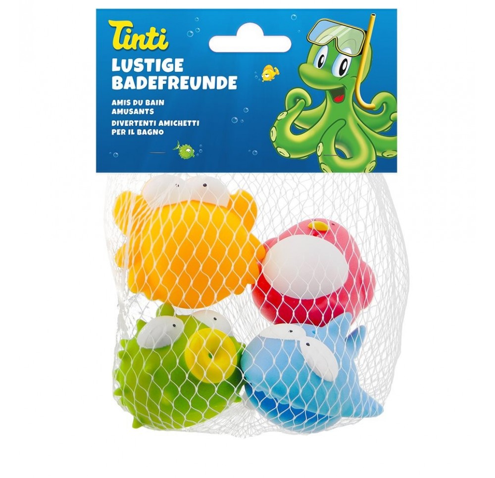 TINTI Amis du bain amusants set à 4 pce all/fr/it