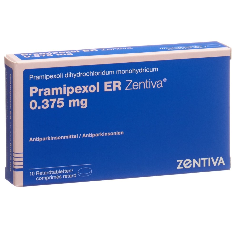 PRAMIPEXOL ER Zentiva cpr ret 0.375 mg 10 pce PRAMIPEXOL ER Zentiva cpr ret 0.375 mg 10 pce