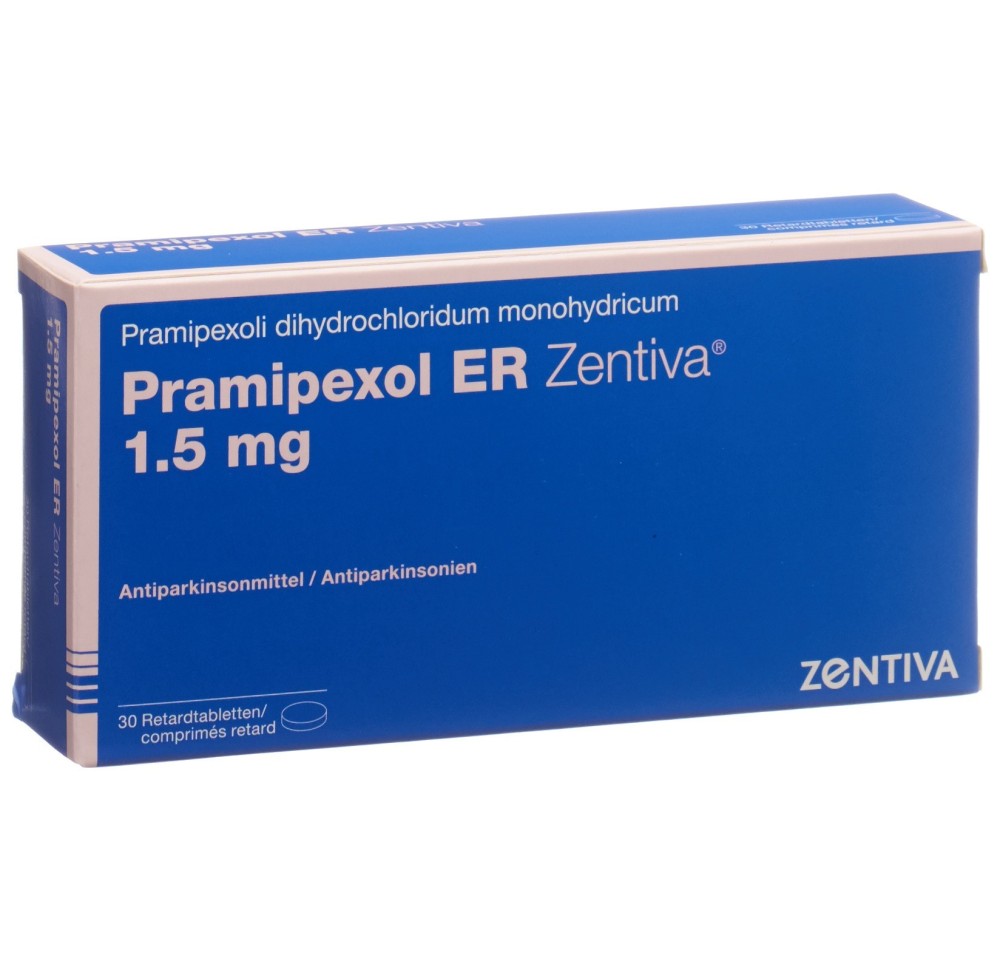 PRAMIPEXOL ER Zentiva cpr ret 1.5 mg 30 pce PRAMIPEXOL ER Zentiva cpr ret 1.5 mg 30 pce