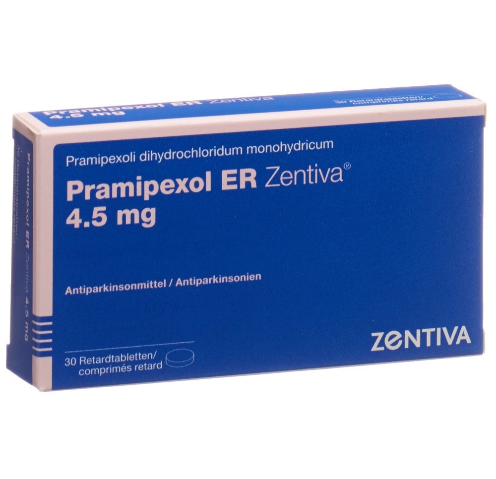 PRAMIPEXOL ER Zentiva cpr ret 4.5 mg 30 pce PRAMIPEXOL ER Zentiva cpr ret 4.5 mg 30 pce