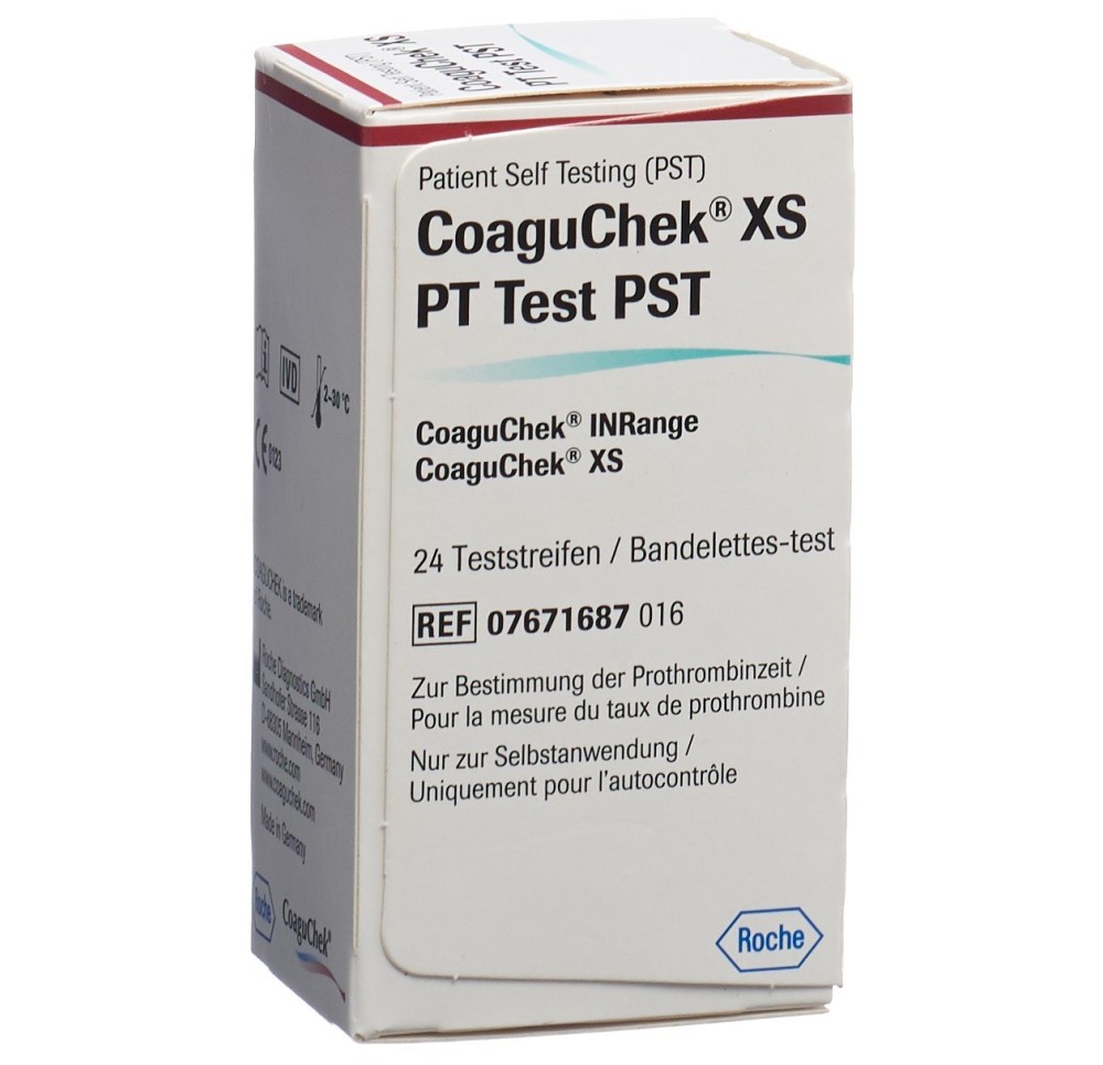 COAGUCHEK XS PT PST de/it/nl/fr 24 pce