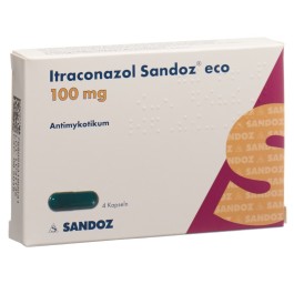 ITRACONAZOLE Sandoz eco 4 caps 100 mg 4 pce