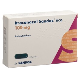 ITRACONAZOLE Sandoz eco caps 100 mg 15 pce