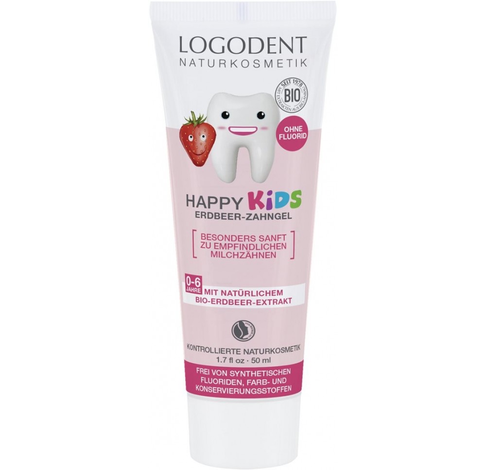 LOGONA HAPPY KIDS gel dentaire fraise tb 50 ml