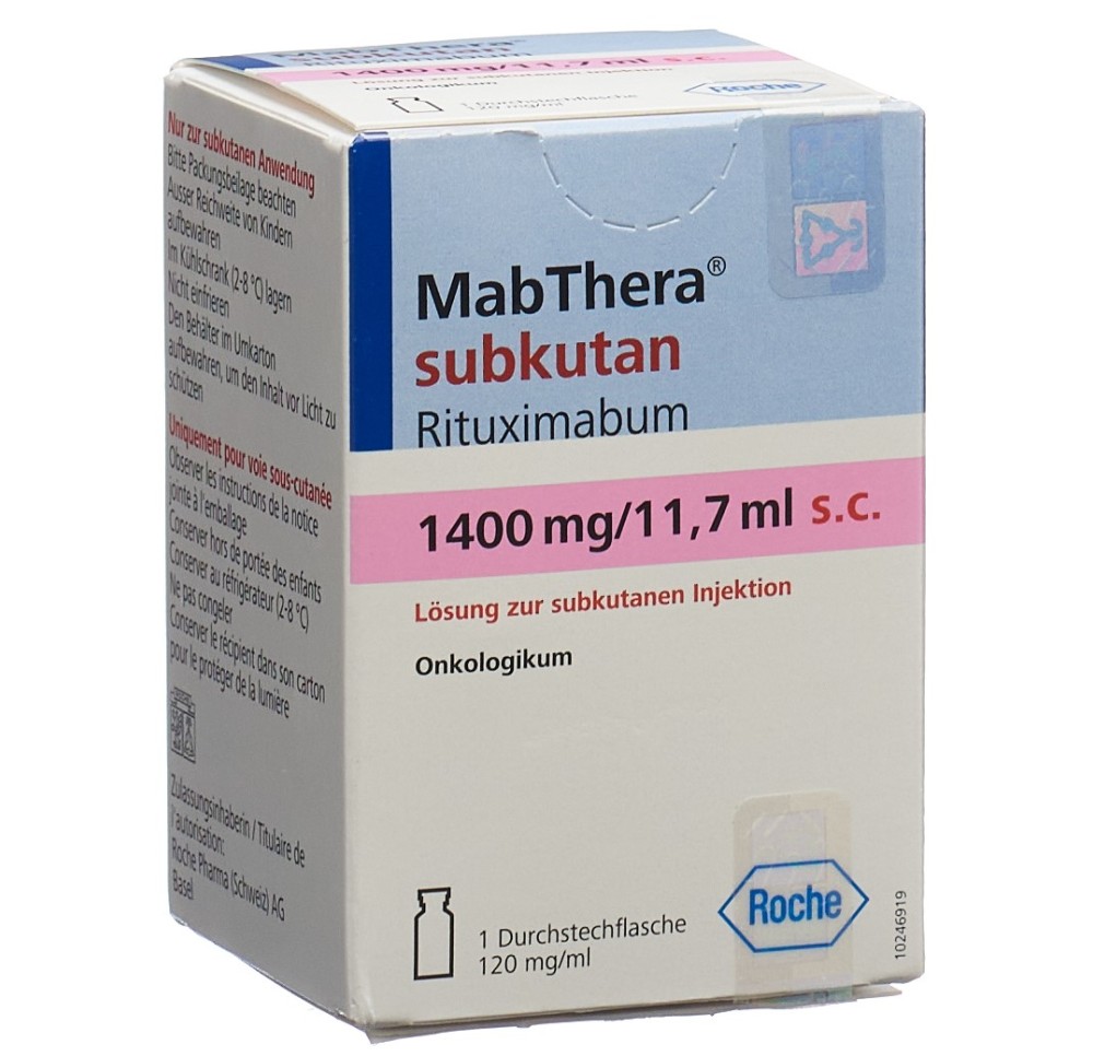 MABTHERA conc inj 1400 mg/11.7ml s.c. flac MABTHERA conc inj 1400 mg/11.7ml s.c. flac