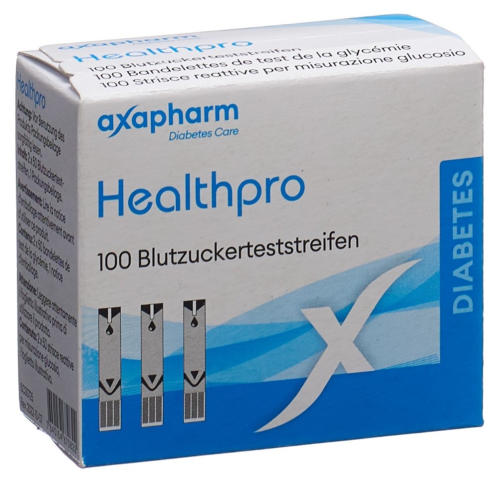 HEALTHPRO-X1 bandelettes de glycémie 100 pce