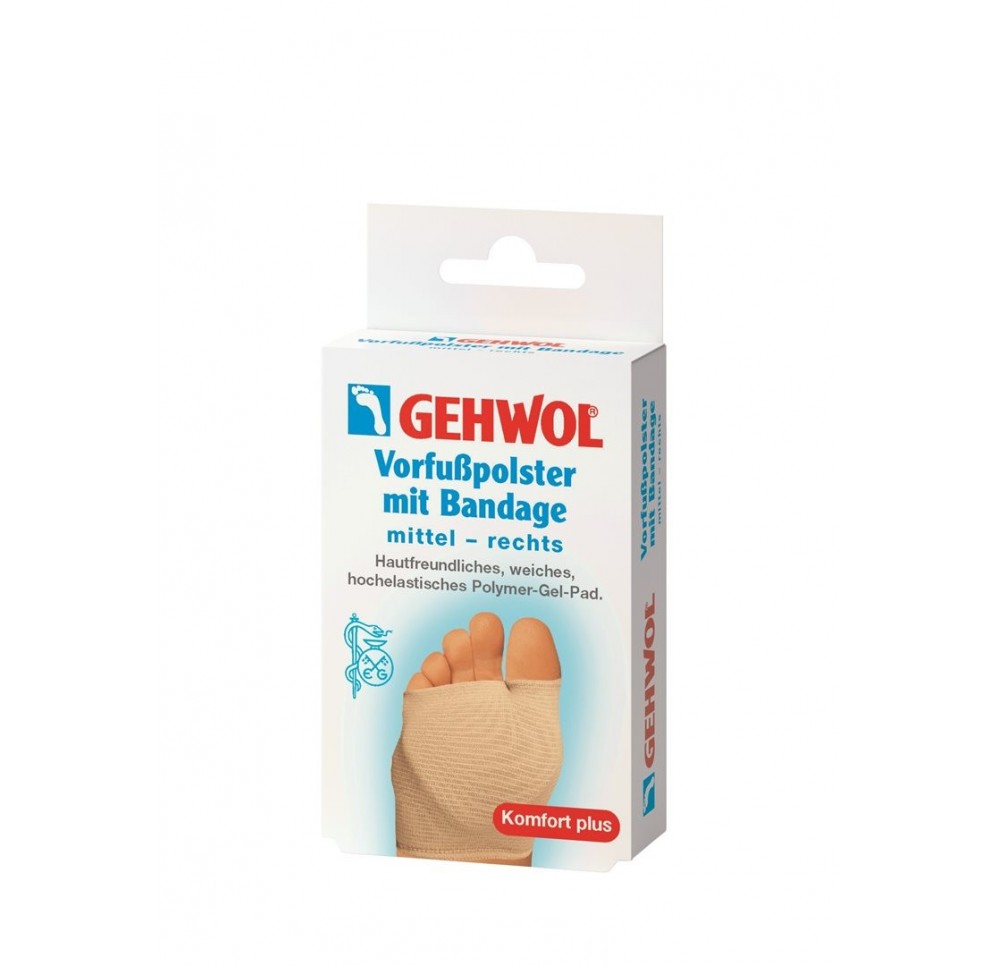 GEHWOL Vorfusspolster mit Bandage mittel rechts