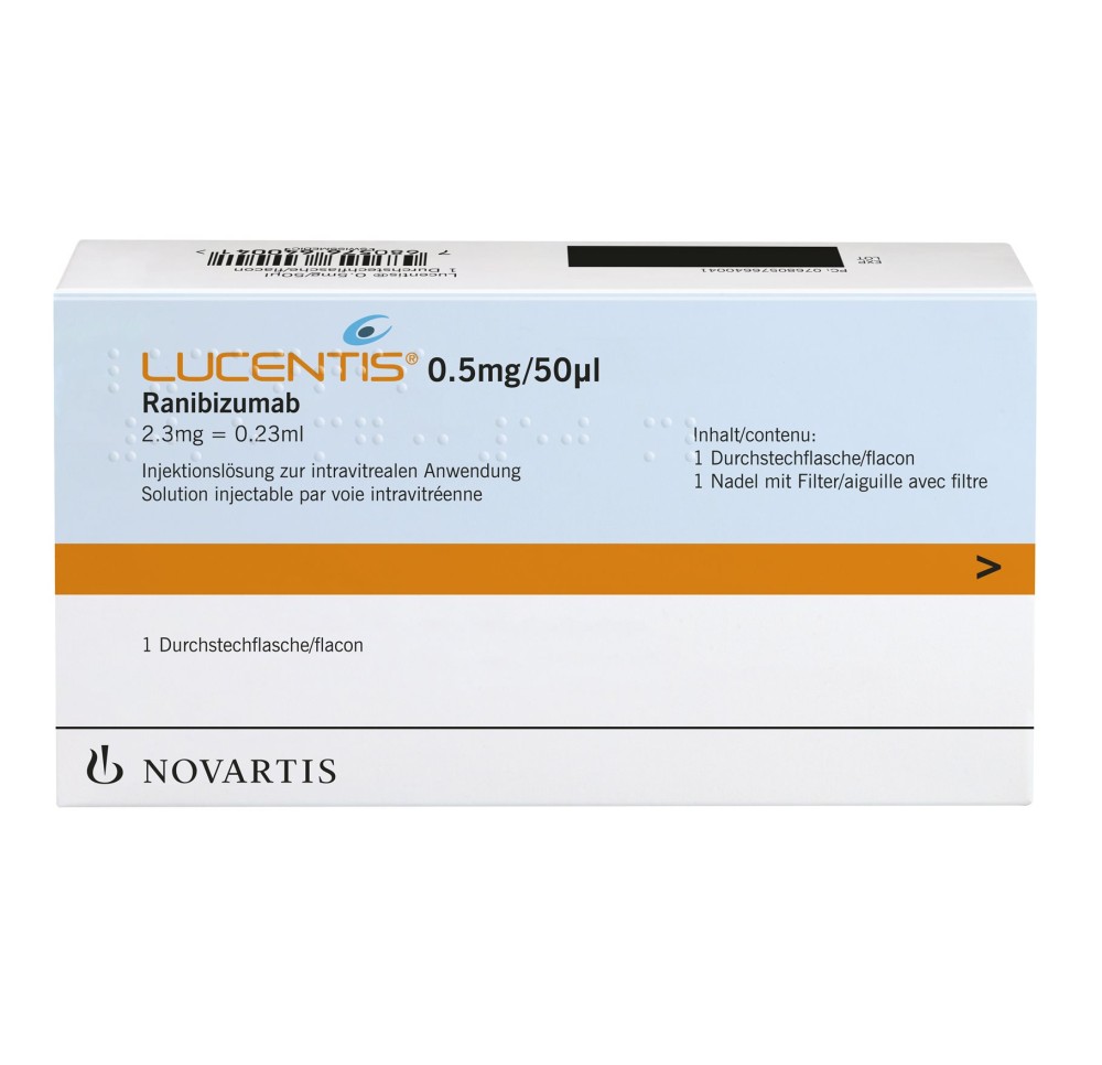LUCENTIS 2.3 mg/0.23ml av aigu filt flac 0.23 ml LUCENTIS 2.3 mg/0.23ml av aigu filt flac 0.23 ml