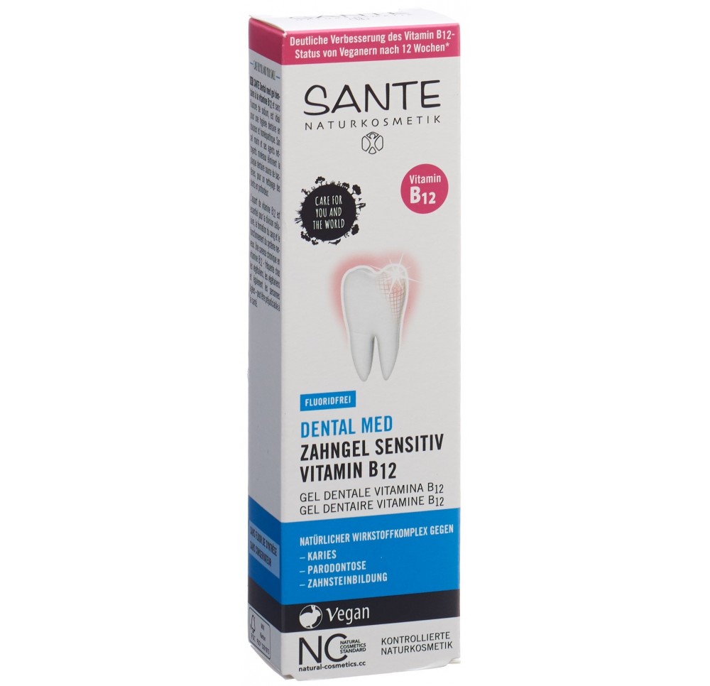 SANTE Dent Med Gel dentai sans fluor vit B12 75 ml