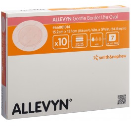 ALLEVYN GB LITE oval 15.2x13.1cm 10 pce