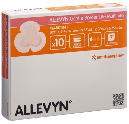 ALLEVYN GB LITE Multisite 8x8.4cm 10 pce