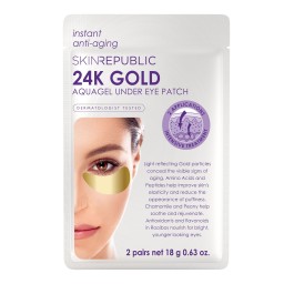 SKIN REPUBLIC 24K Gold Aquagel Eye Patches 2 paire