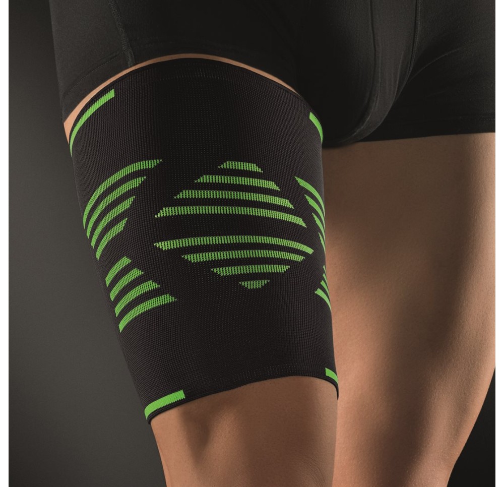 BORT ActiveColor sport band cuisse S noir/vert BORT ActiveColor sport band cuisse S noir/vert