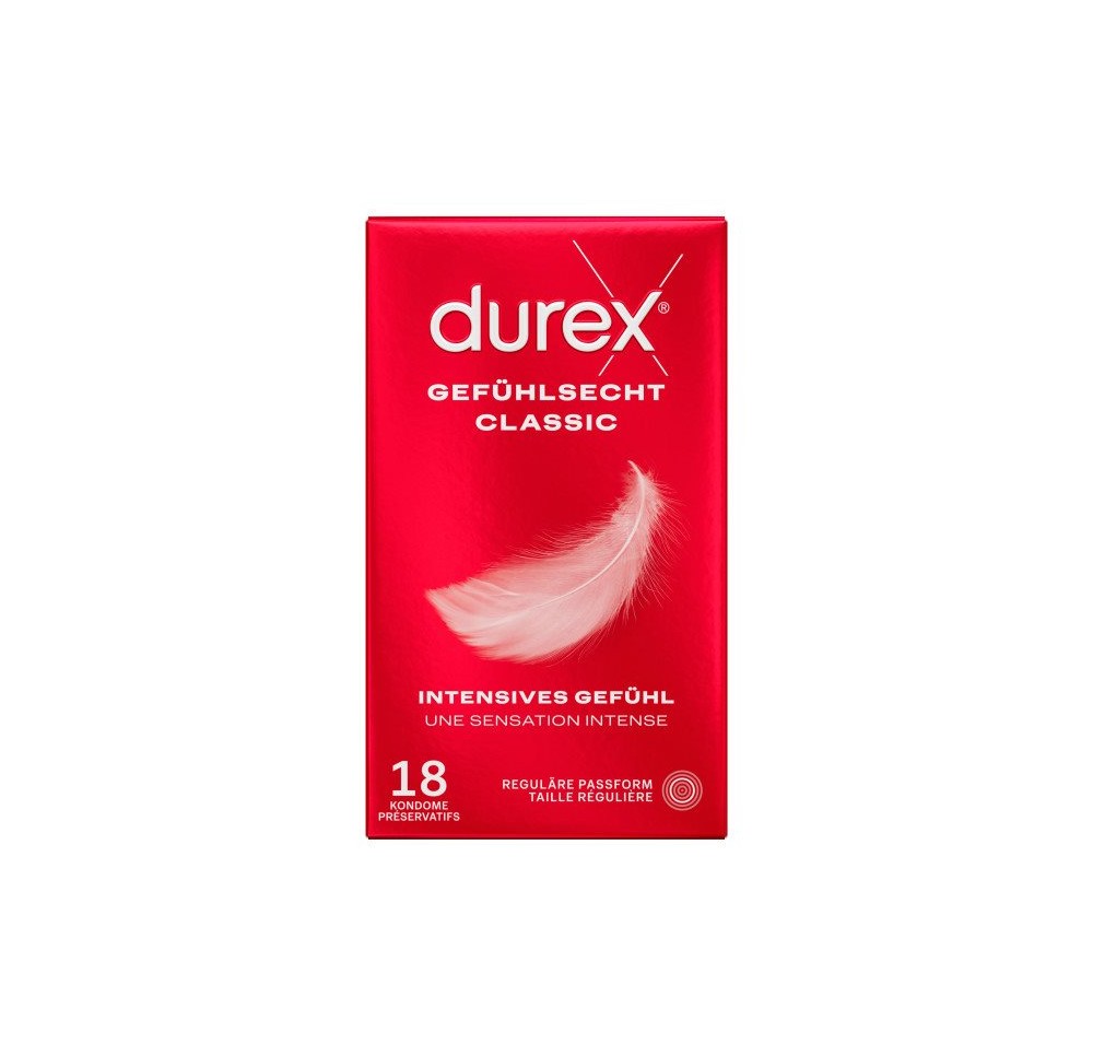 DUREX préservatif sensoriel classic 18 pce