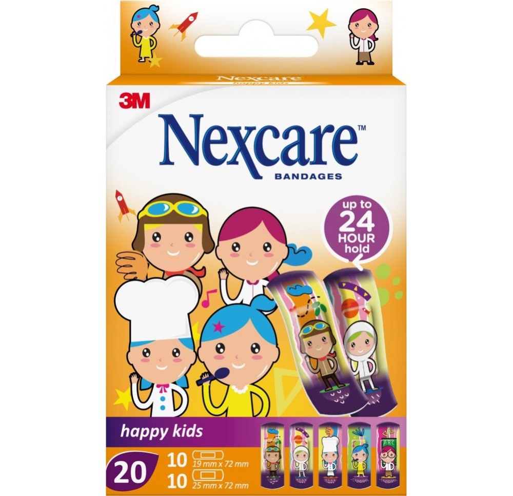 3M NEXCARE pansement enf Happy Kids Profess 20 pce