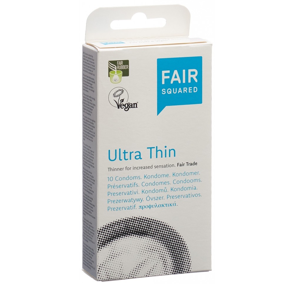 FAIRSQUARED préservatif Ultra thin vegan 10 pce