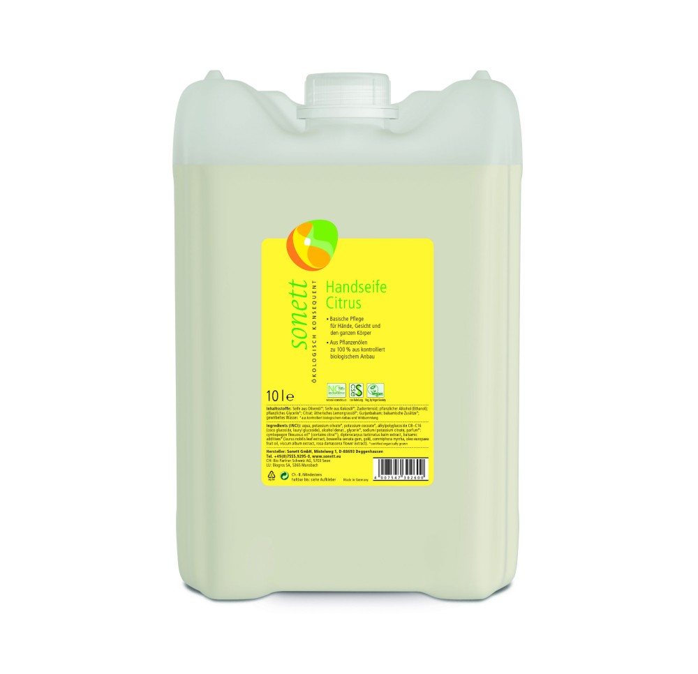 SONETT savon mains citrus bidon 10 lt SONETT savon mains citrus bidon 10 lt