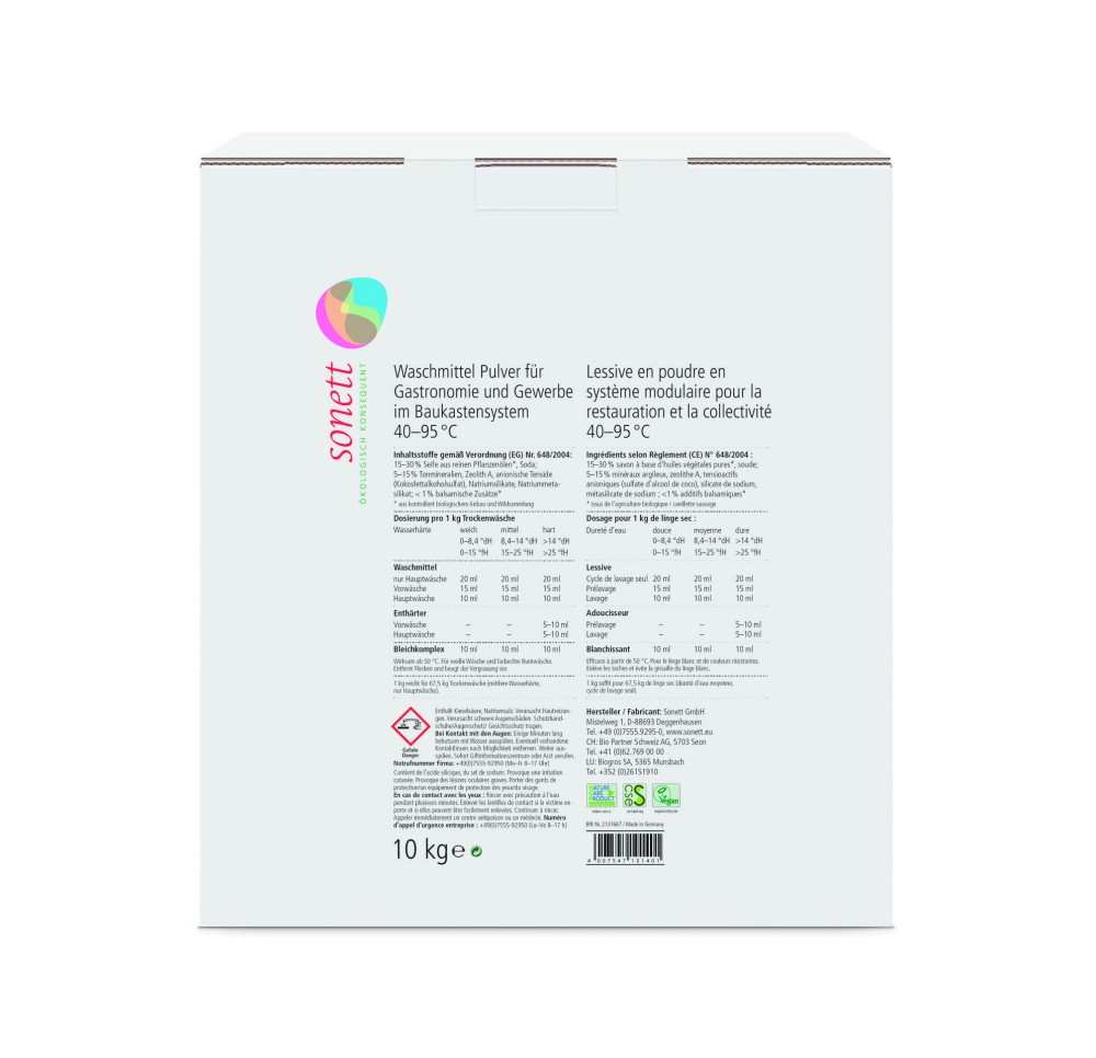 SONETT produit lessive professionnel 10 kg