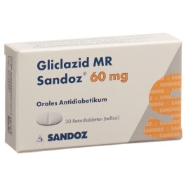 GLICLAZID MR Sandoz cpr ret 60 mg 30 pce