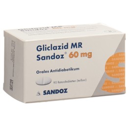 GLICLAZID MR Sandoz cpr ret 60 mg 90 pce