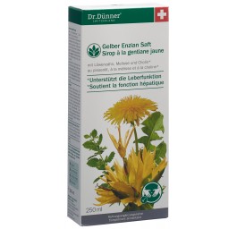 DÜNNER gentiane jaune sirop fonction hépat 250 ml