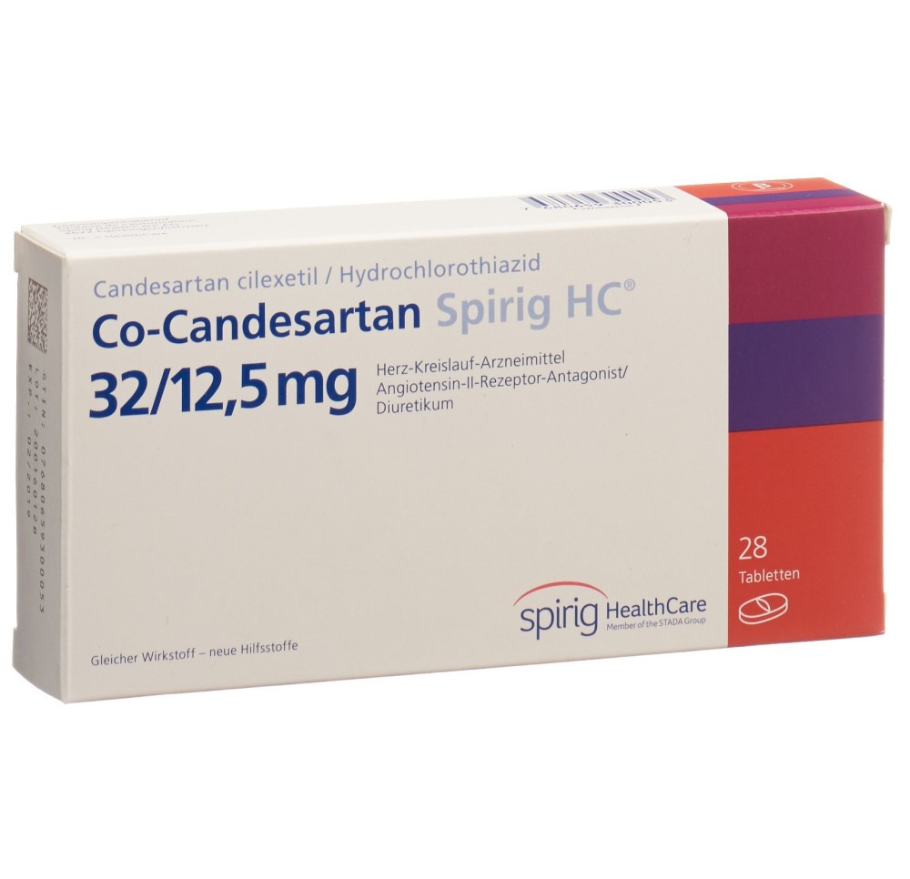 CO-CANDESARTAN Spirig HC cpr 32/12.5mg 28 pce CO-CANDESARTAN Spirig HC cpr 32/12.5mg 28 pce