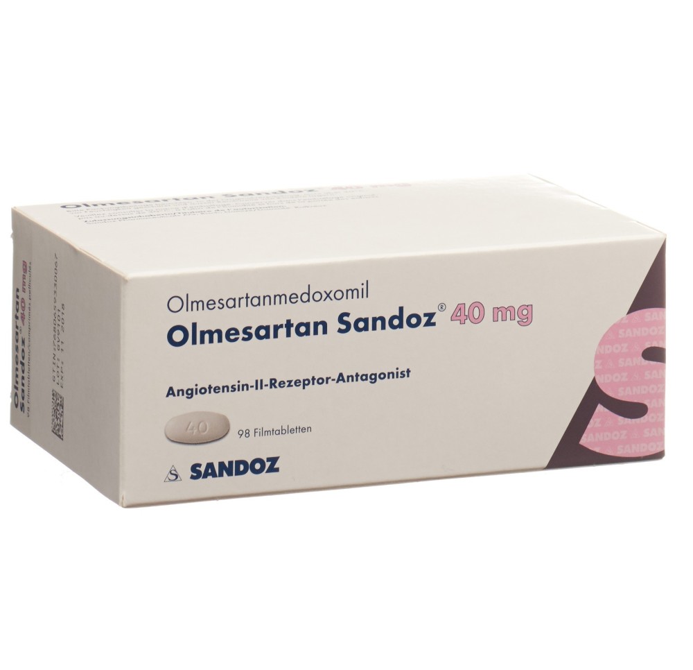 OLMESARTAN Sandoz cpr pell 40 mg 98 pce OLMESARTAN Sandoz cpr pell 40 mg 98 pce