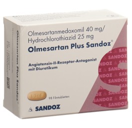 OLMESARTAN PLUS Sandoz cpr pell 40/25mg 98 pce