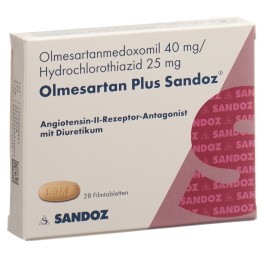 OLMESARTAN PLUS Sandoz cpr pell 40/25mg 28 pce
