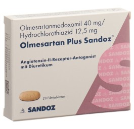 OLMESARTAN PLUS Sandoz cpr pell 40/12.5mg 28 pce