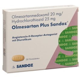 OLMESARTAN PLUS Sandoz cpr pell 20/25mg 28 pce
