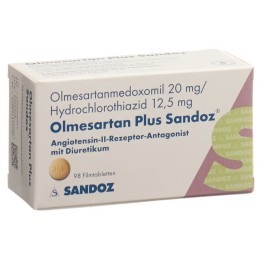 OLMESARTAN PLUS Sandoz cpr pell 20/12.5mg 98 pce