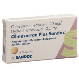 OLMESARTAN PLUS Sandoz cpr pell 20/12.5mg 28 pce