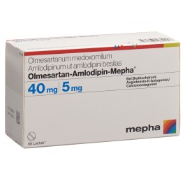 OLMESARTAN-AMLODIPIN Mepha cpr pell 40/5mg 98 pce