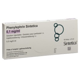 PHENYLEPHRIN Sintetica 0.5 mg/5ml 10 amp 5 ml
