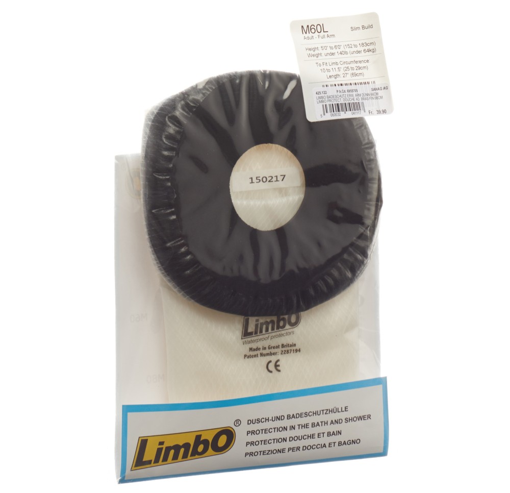 LIMBO Protection douche 69cm bras fin 25-29cm adul LIMBO Protection douche 69cm bras fin 25-29cm adul