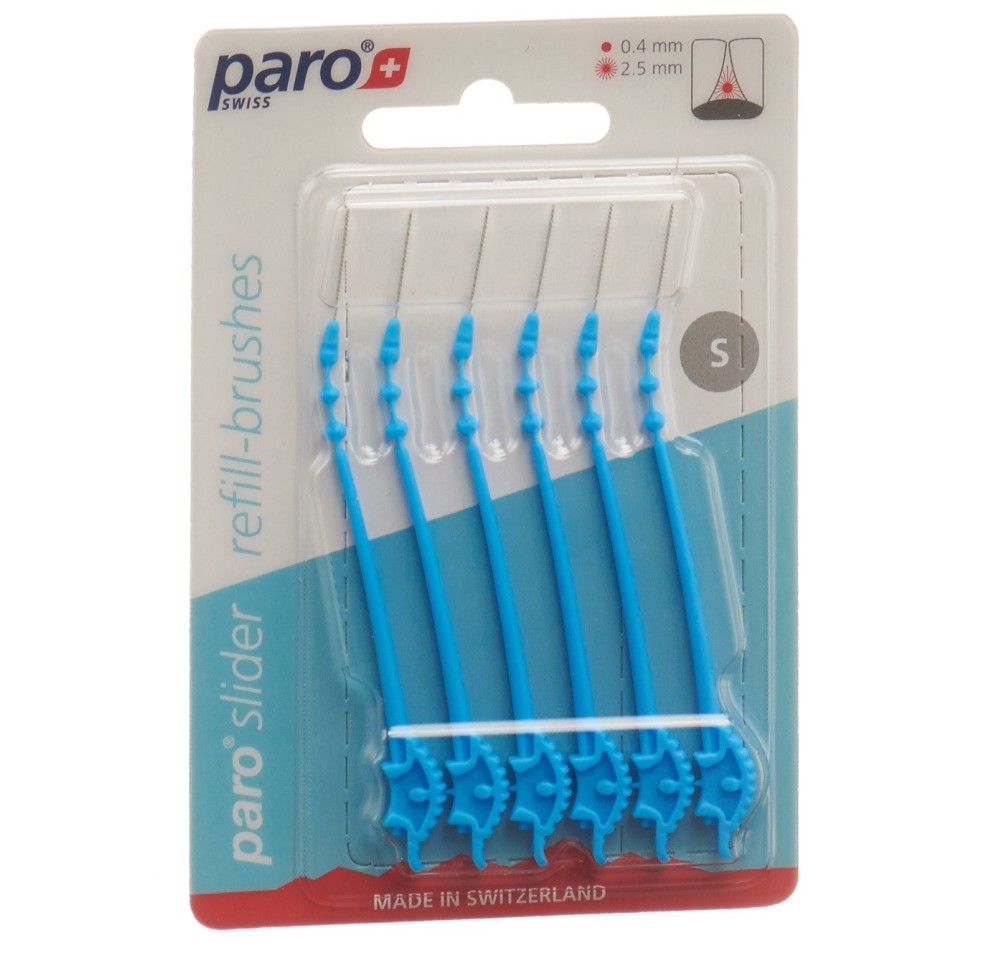 PARO slider refill-brushes S 6 pce