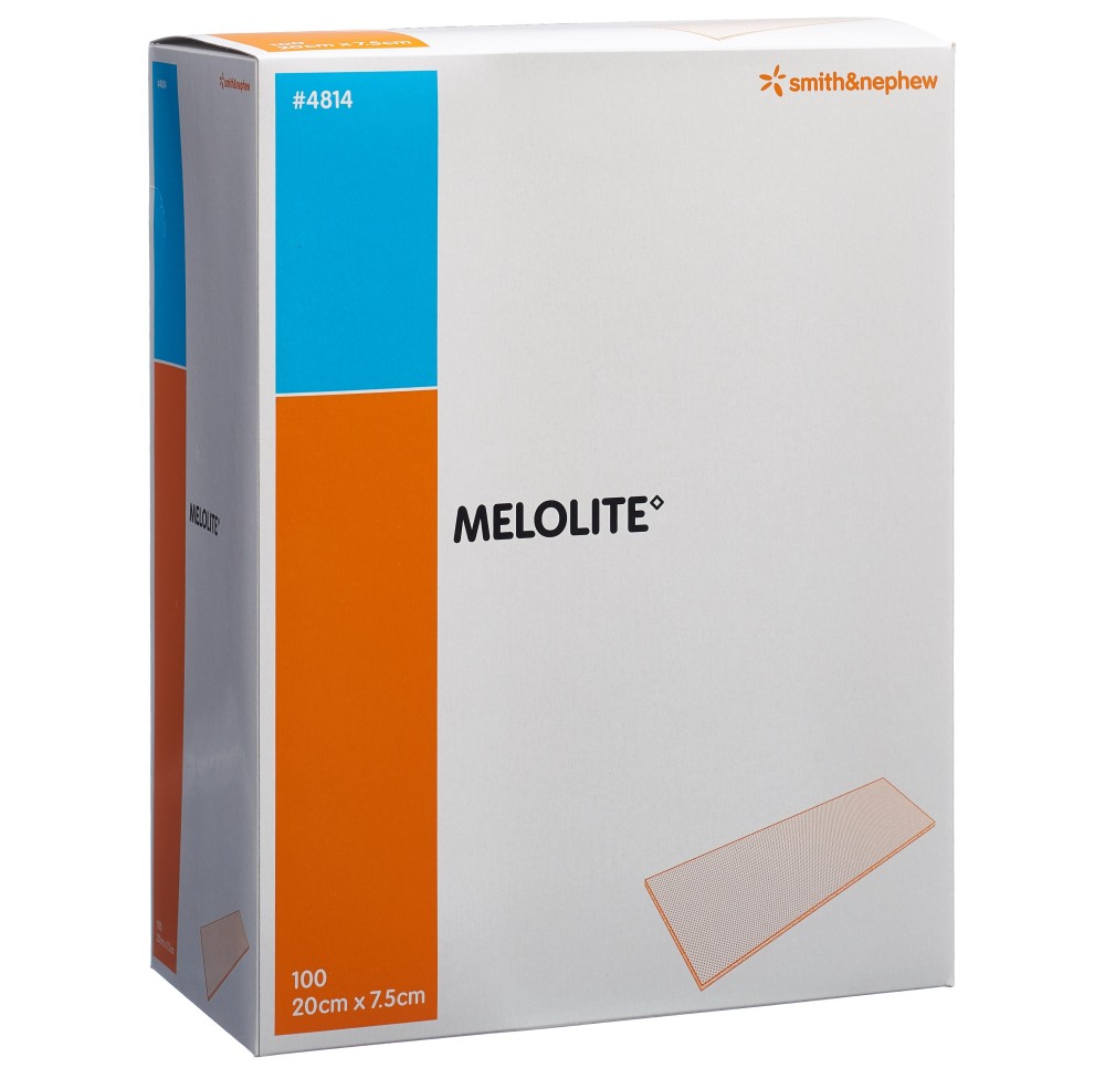 MELOLITE compr absorbante 20cmx7.5cm stér 100 sach MELOLITE compr absorbante 20cmx7.5cm stér 100 sach